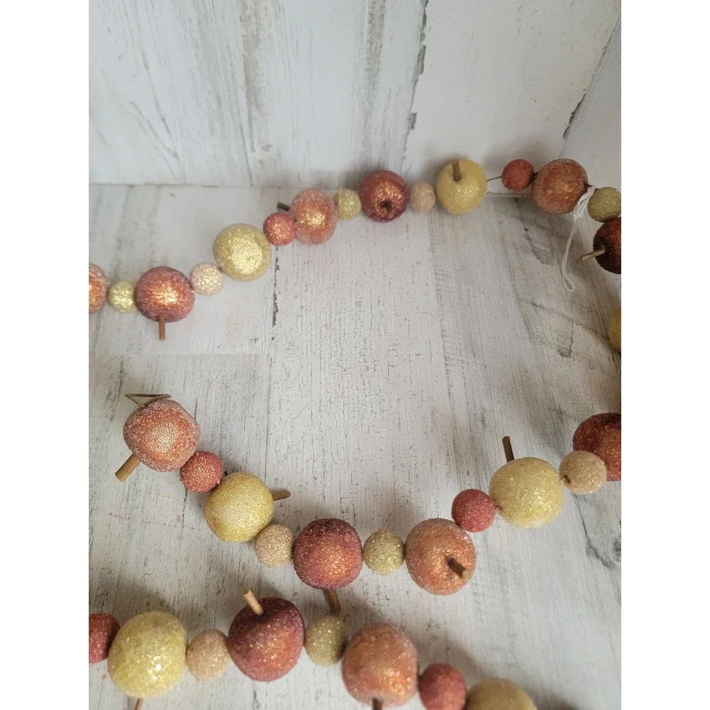 Unique apple garland Thanksgiving fall hanging wall home decor fruit string